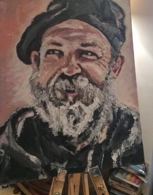 Dick Strawbridge by artist Claire Warbeck